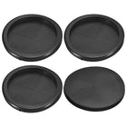 4Pcs Rubber Grommets 4" (100mm) Drill Hole, 3-2/4" (91mm) ID Single Sided Hole Plugs Ring Gasket for Firewall Cable Wire Protecting, Black