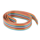 Flexible Flat Ribbon Cable Wire, 16 Pin, 1.5 m Long, 1.25 mm Pitch, Rainbow