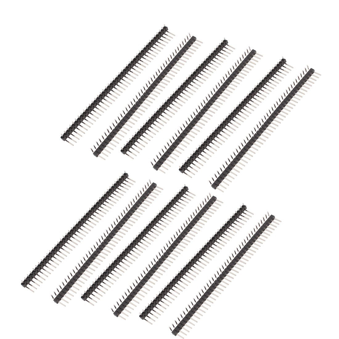 12Pcs 2.54mm Pitch Single Row Male 90 Degree Right Angle Pin Header