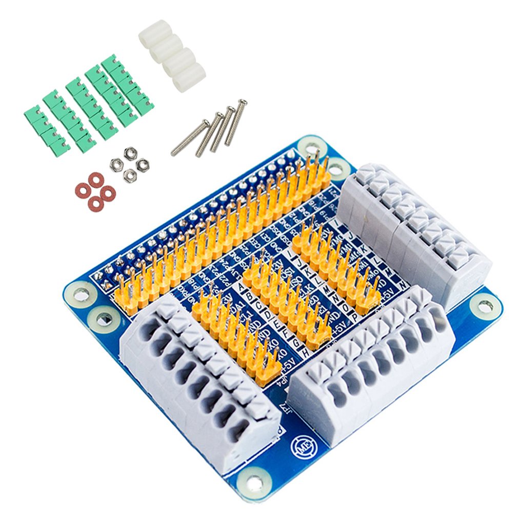 LinkMejor GPIO-utvidelseskort skjold for Raspberry PI 4B/3B+ med skruer