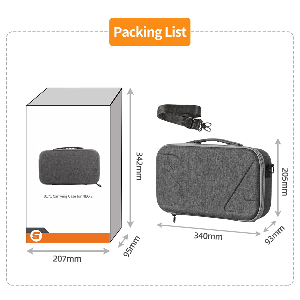 LinkMejor Torba transportowa na DJI Neo 2 Fly More Combo Akcesoria