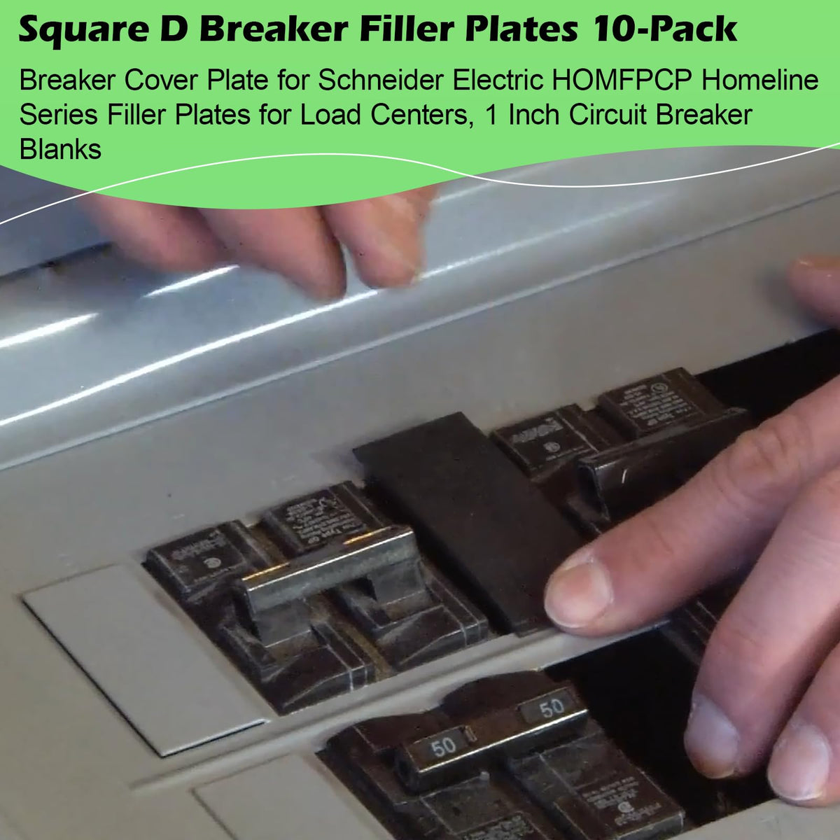 Square D Breaker Filler Plates for Schneider Electric