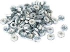 8-32 Female Thread Zinc Plated Kep Hex Nut 100pcs