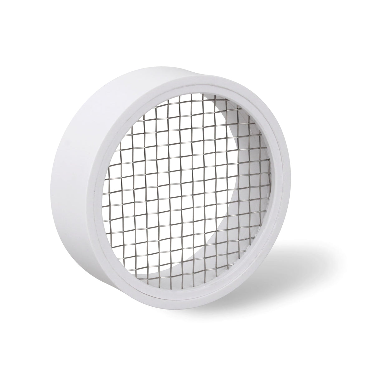 Cap de terminare PVC din oțel inoxidabil cu grilă de plasă rotundă 1 pachet
