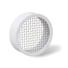 Cap de terminare PVC din oțel inoxidabil cu grilă de plasă rotundă 1 pachet