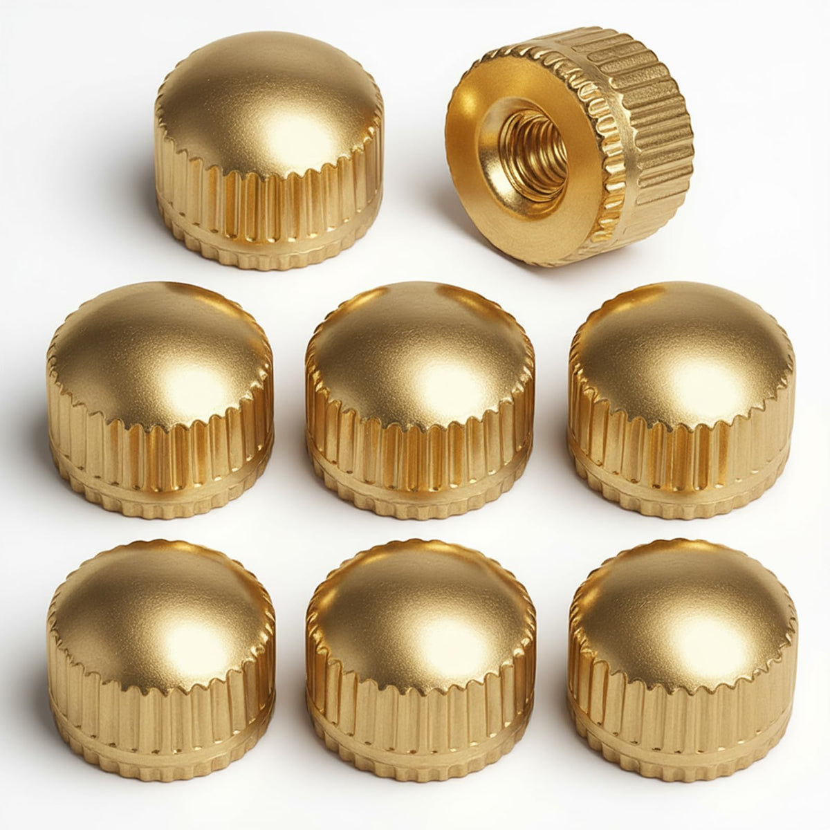 8 Pack Glod Tornillo de Cabeza Roscada, Tapa de Tornillo M4 para Lámpara de Iluminación