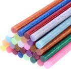 30pcs Mini Glitter Hot Glue Sticks 8 inch x 0.28 inch High Sticky Hot Glue Gun Sticks, 15 Color