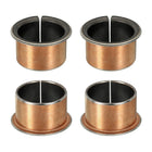 4Pcs Flanged Sleeve Bearing, 35mm Bore x 39mm OD x 26mm Length, 47 x 2.0mm Flange Dia x t Sintered Bronze Bushings Self-Lubricating Bearings for Industrial Equipment