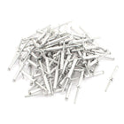 100Pcs 5mm x 30mm Open End Dome Head Aluminium Blind 9mm