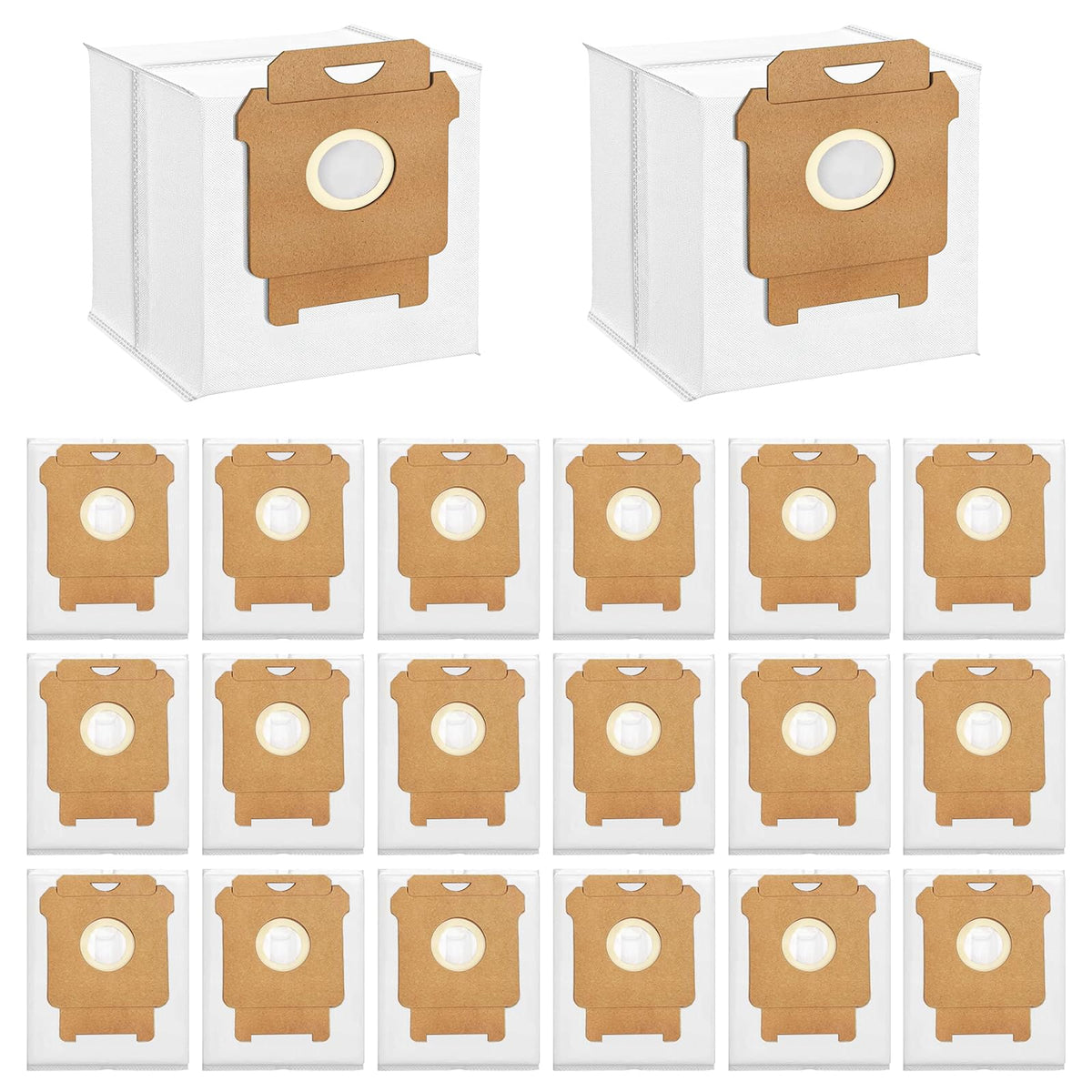 LinkMejor 20 Pack Replacement Dirt Disposal Bags for iRobot Roomba105X,104,105,Plus 405,505,504,705 Vac,415X,705X, Vacuum Bags for Roomba Clean Base Models i1+,i3+,i4+,i5+,i7+,i8+, Combo10 j8+, j9+,s9