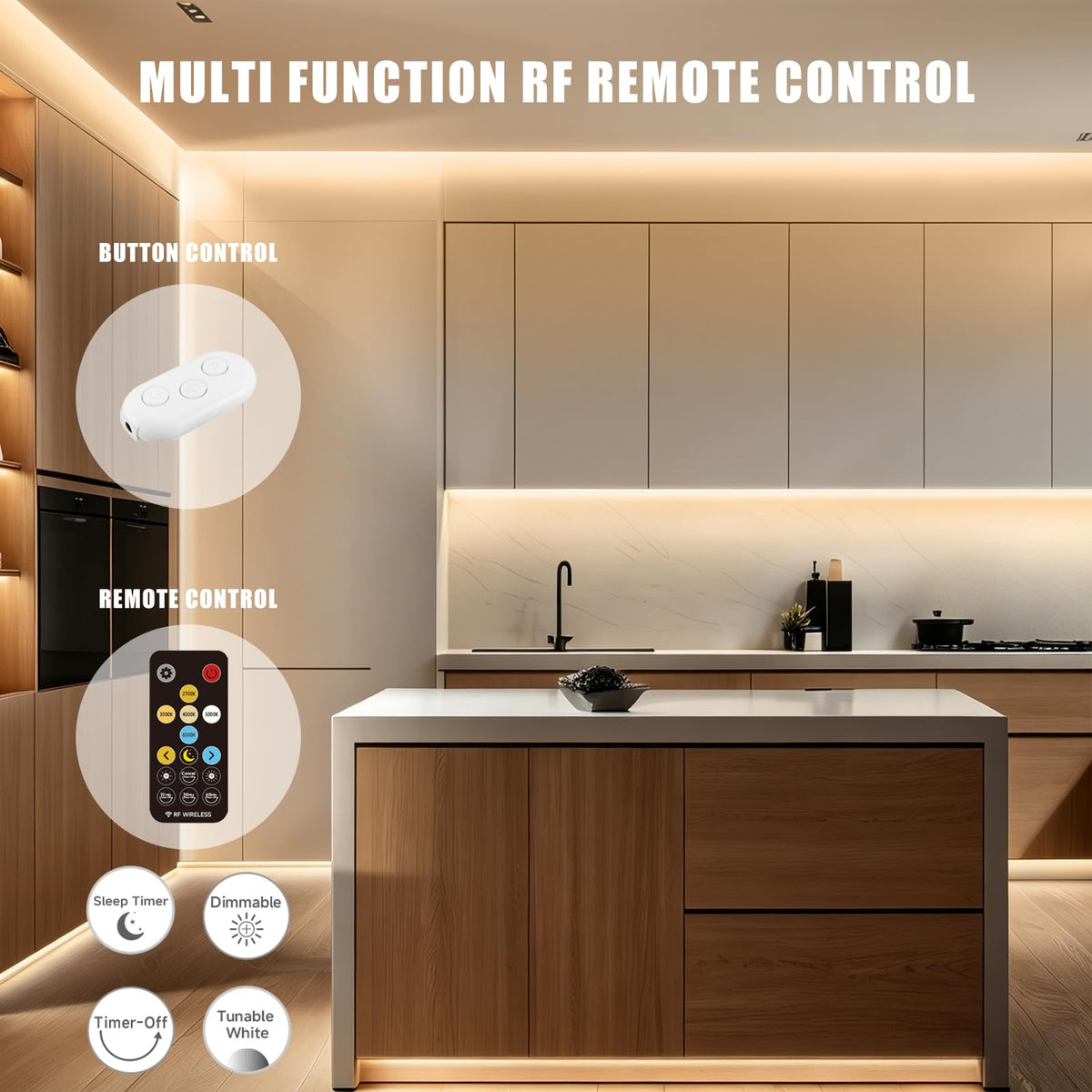 رافعة بيضاء قابلة للتعديل من COB LED Strip Light مع جهاز التحكم عن بعد