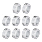 10pcs Set Screw Collars 12mm Bore, Aluminum Shaft Collars, 20mm OD and 8mm Thickness, Set Screw Clamp Collar, Stop Collar for Linear Rod Shaft Guide