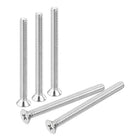 12 pcs #10-24x2 inches Machine Screws Phillips Pan Cross Head Screws Fasteners Bolts 304 Stainless Steel Silver for Wall Socket,House Repairs
