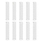10Pcs Compression Springs, 0.4mm Wire Diameter x 6mm OD x 35mm Length 304 Stainless Steel Extension Spring Ballpoint Pen Pressure Springs for Shop Home Repairs, Silver