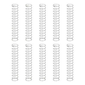 10Pcs Compression Springs, 0.4mm Wire Diameter x 6mm OD x 35mm Length 304 Stainless Steel Extension Spring Ballpoint Pen Pressure Springs for Shop Home Repairs, Silver