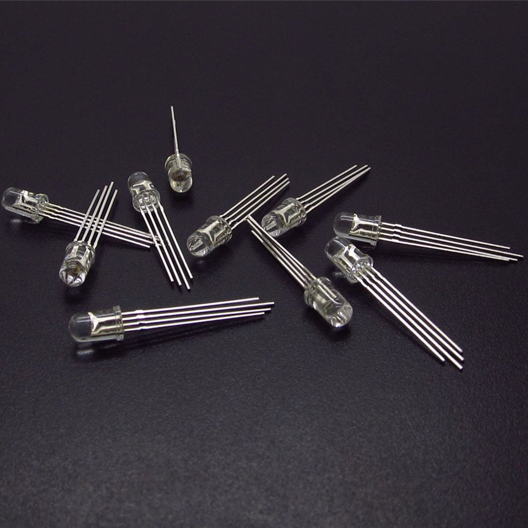 LinkMejor 5mm 4 Pin RGB Çok Renkli LED, 50 adet