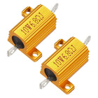 2 Pcs Aluminum Case Resistor 10W 6.8 Ohm Wirewound for LED Converter with Rod Post 10W6.8RJ