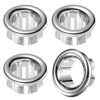 Avløpsring for baderomskum, 4-Pack krom trim ring cover for baderomskum avløp