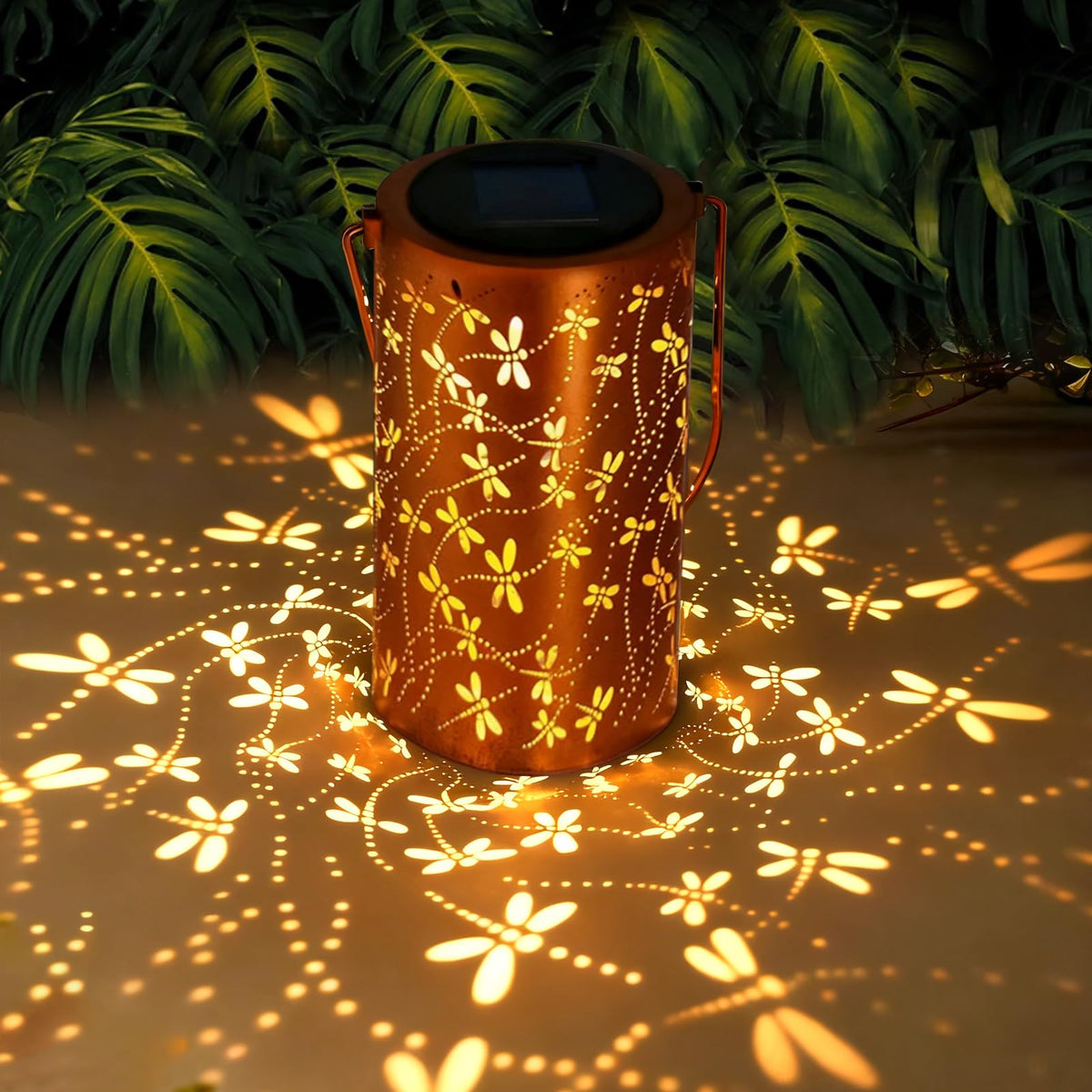 LinkMejor Lanternas Solares Dragonfly à Prova d'Água Luminárias de Suspensão ao Ar Livre