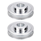 2pcs GT-2 Pulley Synchronous Wheel 80 Teeth 16mm Bore, Fit with 6mm Width Belt, Aluminum Alloy Timing Pulley Wheel for 3D Printer, CNC Machine
