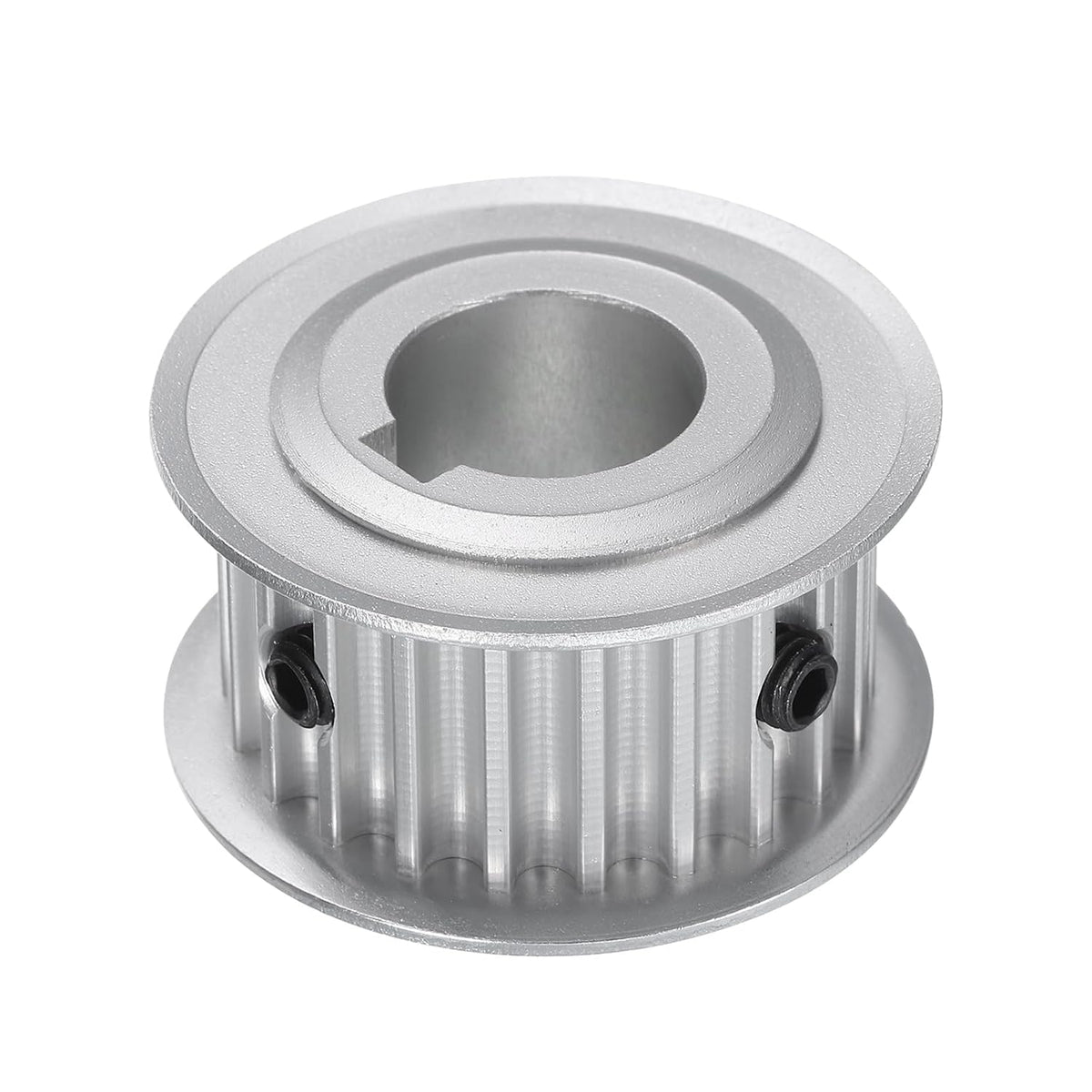 5M-22T-5/8B Timing Belt Pulley 5/8" Bore, 22 Teeth Aluminum Alloy Synchronous Wheel with Keyway, Pitch 5mm Tooth for 15mm Width Belt