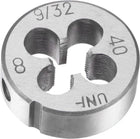 Round Threading Dies 9/32"-40 UNF, Alloy Tool Steel Machine Thread Repair Hand Tool