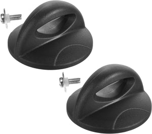 2pcs Visserie de Remplacement de Capot de Pot Universel, Poignée de Panier de Cuisson Résistante à la Chaleur avec Vis de Montage, Noir