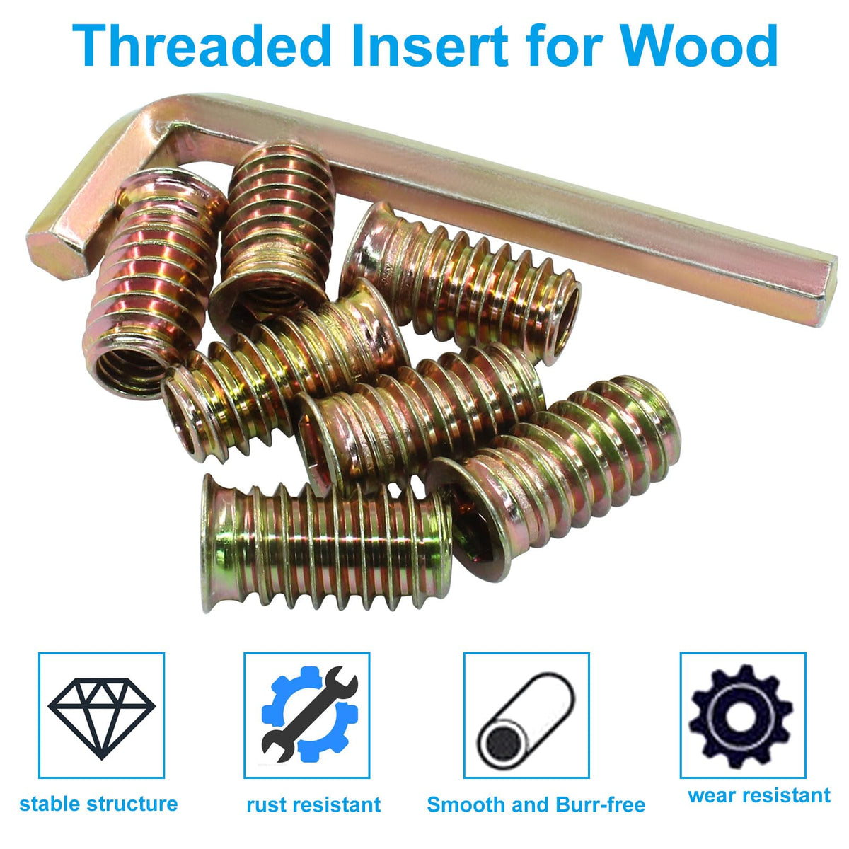 ลิงค์เมจอร์ 30 ชิ้น ปลอมติดเชื่อม 5/16"-18 x 25mm สำหรับไม้
