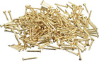 120 Pcs Small Tiny Nails 1.2mmx12mm(DxL) Tiny Brass Nails Hardware Nails Small Nail for Wooden DIY Decorative Boxes Household Accessories, Brass Tone