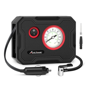 LinkMejor 12V Inflador de Pneus Portátil Compressora de Ar, Leve