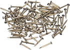 140Pcs Small Tiny Nails 1.2x12mm(DxL) Tiny Brass Nails Hardware Round Head Brass Nail for Wooden DIY Projects Decorative Boxes Household, Bronze Tone
