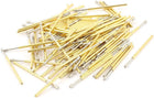 100 Pcs P100-A2 1.5mm Concave Tip Spring Test Probes Pin 33.3mm Length