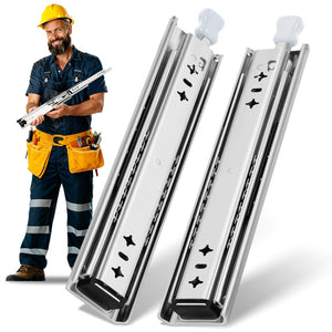 LinkMejor Slittamenti per Cassetto a Bloccaggio in Acciaio Inox 304 Pesante 12–40 Pollici 250LB