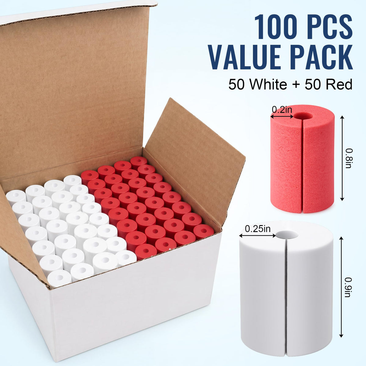 100 kpl Foam Inserts pesukoneen kiinnityspalkkeihin
