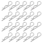 4 mm x 78 mm Cotter Pins Spring Fastener, Hitch Pins Retaining Pin R Clip Hairpin 304 Stainless Steel Silver Tone 20 Pcs