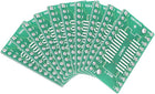 10PCS SOP 24PIN 1.27MM/SSOP 24PIN 0.65MM to DIP Adapter PCB Board Surface Mounted Devices Converter