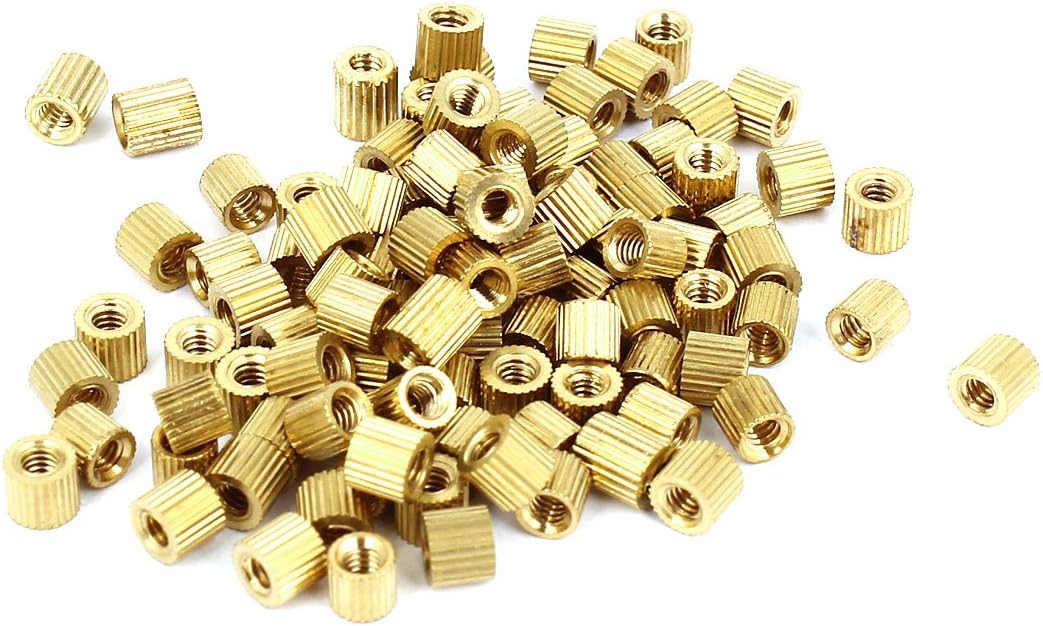 100pcs M2x3mm Hollow Pillar Column Ferrule Brass Standoff Spacer