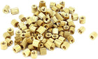 100pcs M2x3mm Hollow Pillar Column Ferrule Brass Standoff Spacer