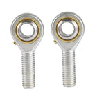 2pcs POS14 Spherical Rod End Bearing 14mm Bore Self-Lubricated Joint Bearing M14x2.0 Right Hand Male Thread Connector
