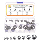 24pcs G200 Precision Balls Assortment Kit 1/4" 5/16" 3/8" 7/16" 1/2" 9/16" 5/8" 3/4" 304 Stainless Steel Solid Bearing Balls