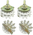 4PCS Band Channael Rotary Switch 2P6T 2 Pole 6 Position Dual Deck