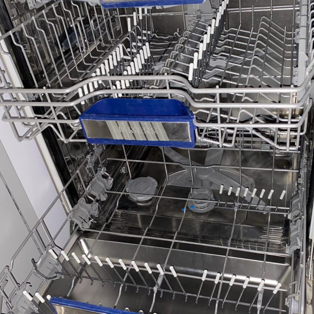 LinkMejor 100pcs Universal Size Silicone Dishwasher Rack Caps(Grey)