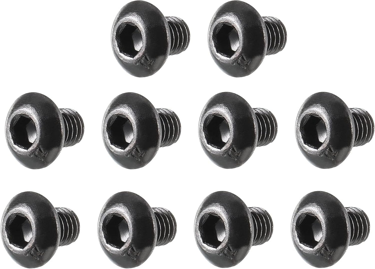 M3x4mm Thread Button Head Hex Socket Cap Screw Bolt 100pcs