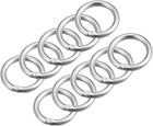 316 Stainless Steel Round Ring Welded O-Rings 15mm(0.59") ID 3mm Thick 10pcs