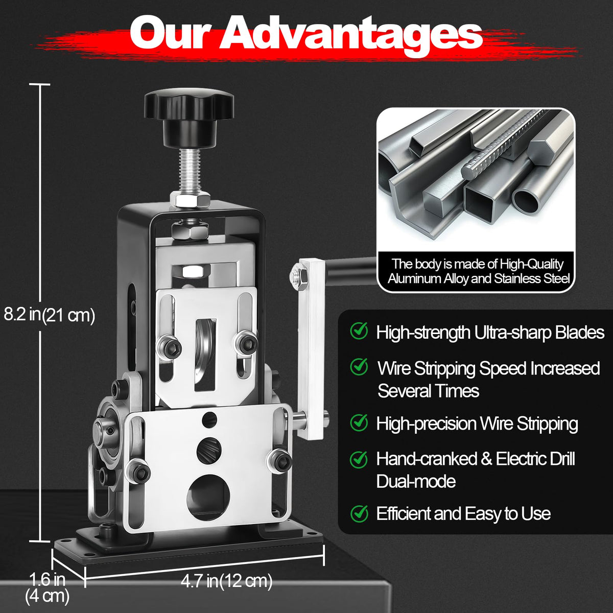 LinkMejor Machine de Déguisement de Fil Manuel, Section de Fil 0.06"-1"