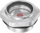 Air Compressor Oil Level Gauge Sight Glass M33x1.5mm Male Threaded 23mm Height Aluminum Liquid Indicator Sight Window