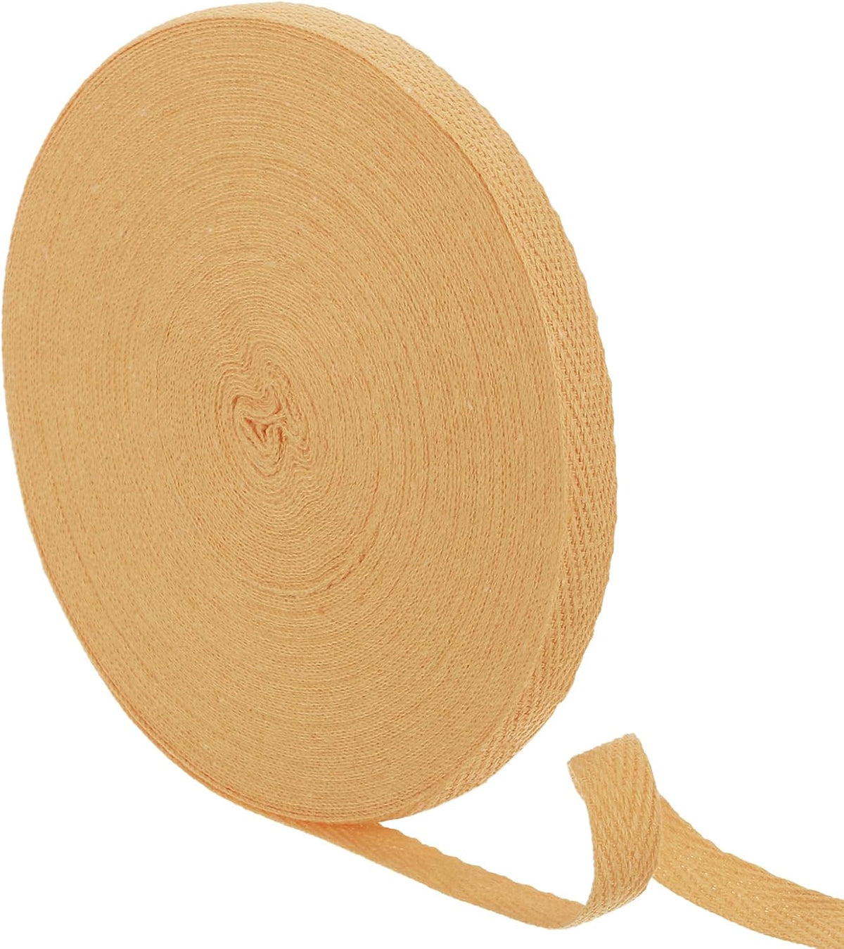 23 Yards Cotton Twill Tape, 1/2-inch Herringbone Webbing Ribbon Bias Binding Tapes for Clothes Sewing, DIY Crafting (Light Brown)