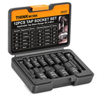 12 Adet manyetik vana soket seti, 1/4" & 3/8" kare çark vana kol aracı araç seti