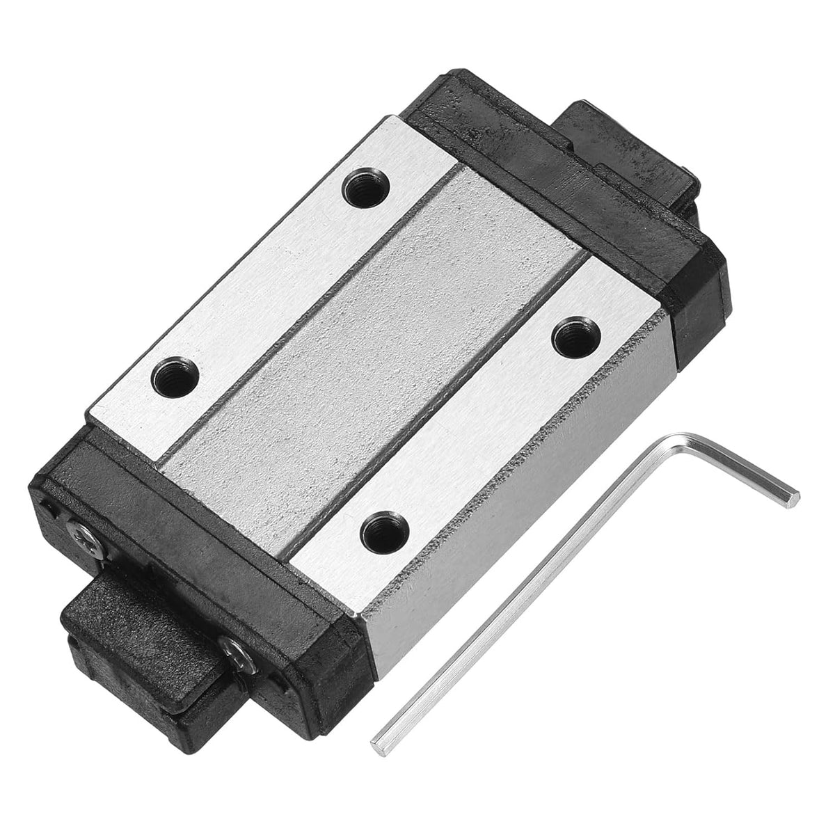 MGN12H Linear Bearing Sliding Carriage Block with Mini Guide and Wrench for 12mm Linear Motion Slide Rail Guide, 3D Printer, CNC Machine
