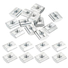 12Pcs M3 T Nut Tee Sliding Slot Nuts, T-Slot Nut Hammer Nut Block Square Nuts Fastener Carbon Steel Zinc Plated for Aluminum Extrusion Profile 1515 Series